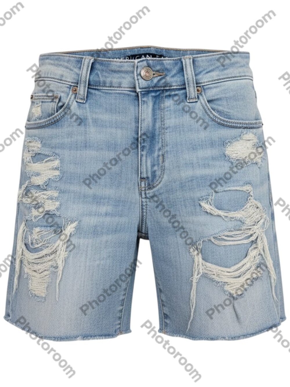 American Eagle Blue Women's Distressed Denim Shorts Size 10